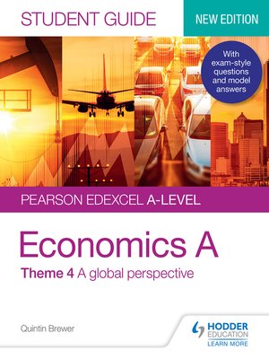 cover image of Pearson Edexcel A-level Economics A Student Guide: Theme 4 A global perspective